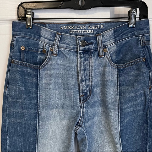 AMERICAN EAGLE VINTAGE HI-RISE TWO TONE JEANS - Picture 6 of 14